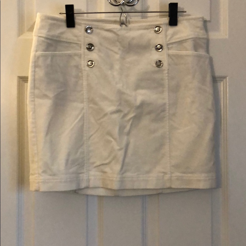 White House Black Market Velvet Skirt